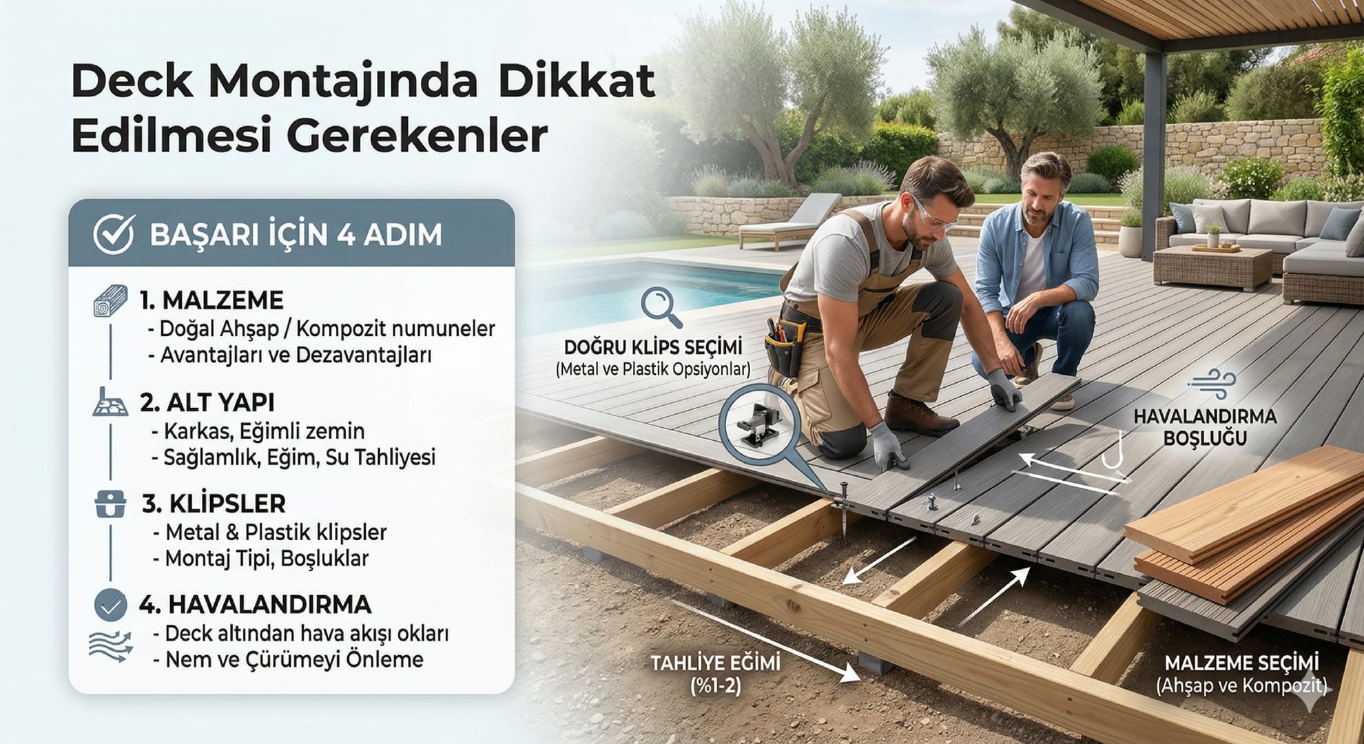 Deck Montajında Dikkat Edilmesi Gerekenler