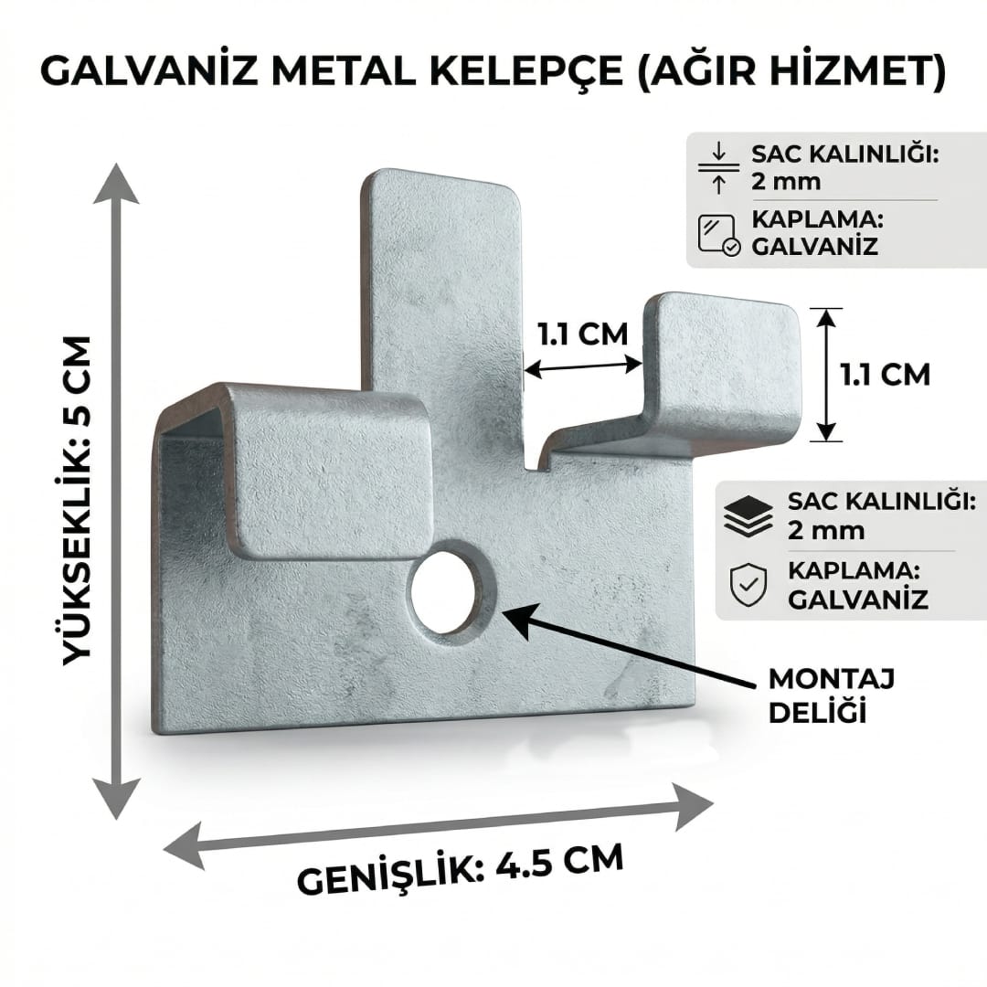 Yüksek Dayanımlı Deck Bağlantı Klipsi