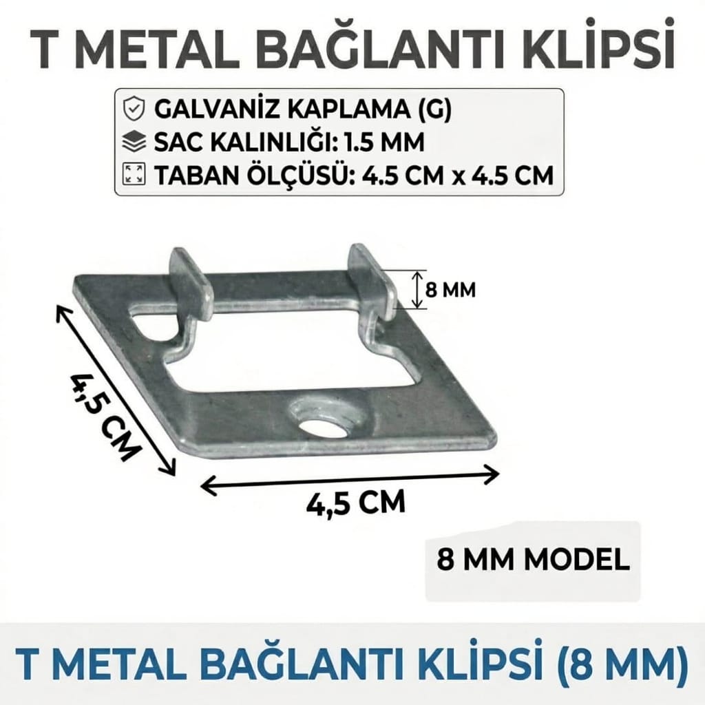 Yan Gizli Bağlantı Deck Klipsi