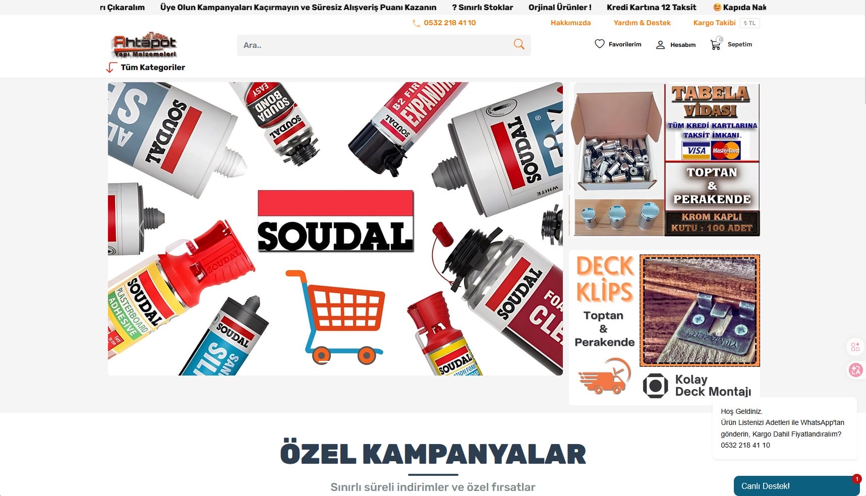 Online Perakende ve Toptan Satış - www.ahtapotyapi.com